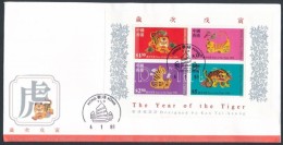 1998 Kínai újév Blokk Mi 57 FDC-n - Sonstige & Ohne Zuordnung