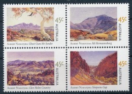 ** 2002 Albert Namatjira 100. Születésnapja Négyestömb Mi 2142-2145 - Autres & Non Classés