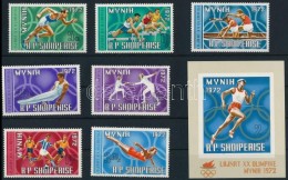 ** 1971 Nyári Olimpia Sor Mi 1499-1505 + Blokk 42 - Sonstige & Ohne Zuordnung