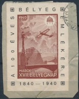 1940/4d XVIII. Bélyegnap Emlékblokk Kivágáson (10.000) - Sonstige & Ohne Zuordnung