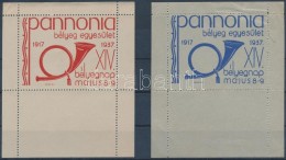 ** 1937 Pannonia Bélyeg Egyesület 2 Db Emlékív (20.000) - Sonstige & Ohne Zuordnung