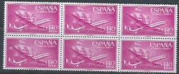 ES1174-A321TAE.Spain Espagne BARCO.AVION SUPER-CONSTELLATION Y NAO SANTA MARIA 1955/56.(Ed.1174**) BL 6 - Ungebraucht