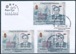 ** O 2010 Antal József 2 Db Blokk + FDC (12.500) - Autres & Non Classés