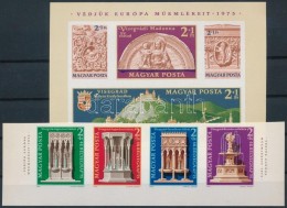 ** 1975 Visegrádi MÅ±emlékek Vágott Csík + Blokk (42.000) / Mi 3060-3063 Imperforate... - Sonstige & Ohne Zuordnung