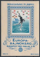 ** 1963 MÅ±korcsolya Blokk ,,nyílhegy' Lemezhiba (4.000) - Sonstige & Ohne Zuordnung