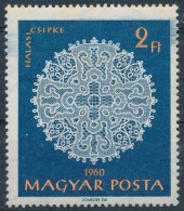 ** 1960 Halasi Csipke 2Ft Jobb Oldalon Törlés Nyom - Autres & Non Classés