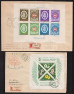 1958-1960 FIP (II.) + (I.) Blokk 2 Db Ajánlott FDC-n (12.500) - Sonstige & Ohne Zuordnung