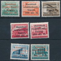 ** 1956 Sopron 7 értékes Sor, A 60f ErÅ‘sen Eltolódott Felülnyomással - Autres & Non Classés