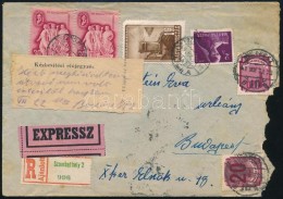 1949 Expressz-ajánlott Levél Vegyes Bérmentesítéssel és 20f + 1,20Ft... - Autres & Non Classés