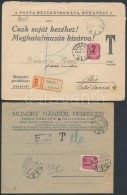 1947-1948 2 Db Céges Levél Forint-fillér Portóval Pécsre Küldve - Sonstige & Ohne Zuordnung