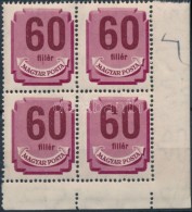 ** 1946 Forint-filléres Portó (I) 60f Négyestömbben, Bal FelsÅ‘... - Sonstige & Ohne Zuordnung