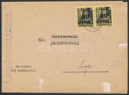 1945 (5. Díjszabás) Távolsági Hivatalos Levél KisegítÅ‘ 2 X 60P/18f... - Sonstige & Ohne Zuordnung