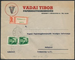 1945 (1. Díjszabás) Ajánlott Céges Helyi Levél Hadvezérek 2 X 1P... - Other & Unclassified