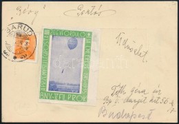 1935 V. FILPROK Alkalmi Ballonposta LevelezÅ‘lap Levélzáróval 'SARUD' - Budapest (ritka!) - Autres & Non Classés