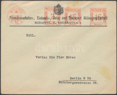 1928 Céges Levél Látványos Frankotyp Bérmentesítéssel Berlinbe - Sonstige & Ohne Zuordnung