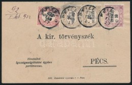 1922 Kézbesítési Bizonyítvány Hivatalos 2 X 10f + 2 X 20f... - Sonstige & Ohne Zuordnung