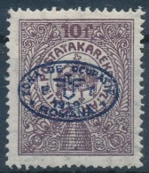 * Debrecen I. 1919 Postatakarék 10f Kék Felülnyomással, Garancia Nélkül... - Autres & Non Classés