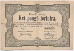 1849. 2Ft 'Kossuth Bankó' T:III- 
Hungary 1849. 2 Forints 'Kossuth Bankó' C:VG 
Adamo G108 - Ohne Zuordnung