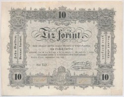 1848. 10Ft 'Kossuth Bankó' Hátlapi Szövegben 'BÖRTÖNÖZTETÉSSEL'... - Ohne Zuordnung