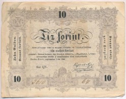 1848. 10Ft 'Kossuth Bankó' T:III,III-
Adamo G111 - Non Classés