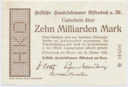 Németország / Weimari Köztársaság / Offenbach Am Main 1923. 10.000.000.000M... - Ohne Zuordnung