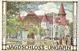 T3 1910 Wien, Internationale Jagdausstellung, Ungarisches Jagdschloss. Druck Und Verlag J. Weiner / Magyar... - Non Classés