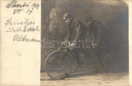 T2 1901 Pásztó, Tandem Kerékpár VersenyzÅ‘k / Tandem Bicycle Racers, Photo - Non Classés