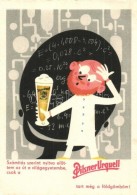 ** T2/T3 Pilsner Urquell Humoros Sör Reklámlap / Czech Plzen Beer Advertisement  (EK) - Ohne Zuordnung