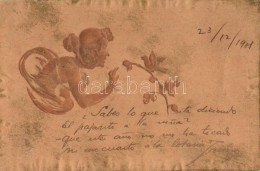 T4 Unsigned Raphael Kirchner Embossed Art Nouveau Art Postcard, M. Munk, Vienne (r) - Ohne Zuordnung