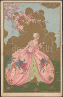 * T2/T3 Italian Art Postcard, Baroque Lady; Degami 2160 S: T. Corbella (Rb) - Non Classés
