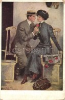 * T2/T3 Romantic Couple, Art Postcard, M. M. No. 834. S: Clarence F. Underwood - Ohne Zuordnung