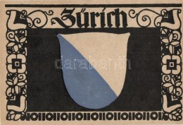 ** T1/T2 Zürich; Coat Of Arms, Entwurf Von Paul Hosch Und Hans Melching, Schweizer Werkstätten Postkarte - Non Classés