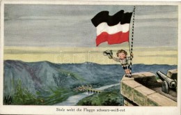 ** T2 Stolz Weht Die Flagge Schwarz-weiss-rot / German Soldier Boy, A.R. & C.i.B. No. 731/2. - Ohne Zuordnung