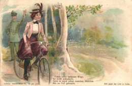 ** T3 Fahre Nicht Verboten Wege... / Lady On Bicycle, Luna Soherz Serie No. 169 Litho (fa) - Ohne Zuordnung