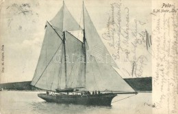 T2/T3 Kreuzer-Yacht 'Lily', K.u.K. Kriegsmarine Cruiser Yacht, Mariners, M. Clapis, Pola. (EK) - Ohne Zuordnung