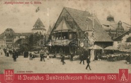 * T2 1909 Hamburg, 16. Deutsches Bundesschiessen Officielle Postkarte, Wurstglöckchen Von C. Böhle / 16th... - Ohne Zuordnung