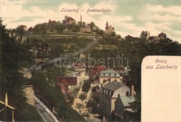 ** T3 Dresden, Weisser Hirsch-Loschwitz, Luisenhof, Drahtseilbahn / Cable Car (kis Szakadás / Small Tear) - Ohne Zuordnung