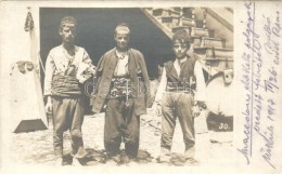 * T2 1917 Skopje, Üsküb; Macedón ElÅ‘kelÅ‘ Polgárok / Macedonian Folklore, Photo - Non Classés