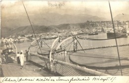 * T2/T3 1912 Patras, View Port From The SS Ivarnia's Board (British Ocean Liner), Photo (Rb) - Non Classés