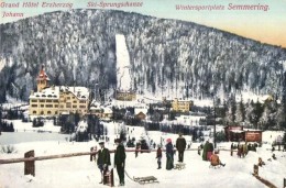 ** T1/T2 Semmering, Wintersportplatz, Grand Hotel Erzherzog, Ski-Sprungschanze, Johann / Hotel, Winter Sport Place,... - Ohne Zuordnung