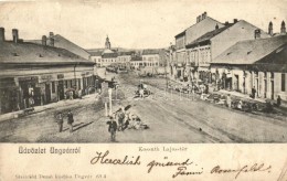 T4 Ungvár, Uzhhorod; Kossuth Tér, Hübschmann Lipót Kereskedése; Kiadja Steinfeld... - Non Classés