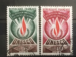 FRANCE YT 39.40. Oblitéré. 1969/71. - Used