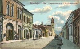 ** T1 Balázsfalva, Blaj, Blasendorf; Könyvnyomda Utca üzletekkel / Strada Tipografiei / Street... - Non Classés