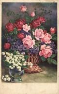 ** * 37 Db RÉGI Virágos üdvözlÅ‘lap, Néhány Litho / 37 Pre-1945 Flower... - Non Classés