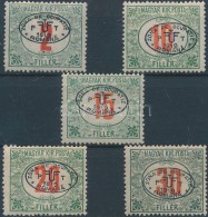 * Debrecen I. 1919 5 Klf Pirosszámú Portó érték  (15.100) / 5 Different Postage... - Sonstige & Ohne Zuordnung