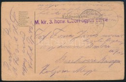 ~1917 Tábori Posta LevelezÅ‘lap 'M.kir. 3. Honv. Tábori ágyus Ezred' + 'TP 425' - Autres & Non Classés