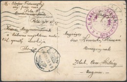 1914 Tábori Posta Képeslap 'K.u.k. MASCHINENSCHUL-KOMMANDO' + 'ZILAH' - Sonstige & Ohne Zuordnung