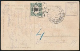 1913 Képeslap SARAJEVO - BOS. BROD 112 Vasúti Bélyegzéssel Budapestre, Portózva - Sonstige & Ohne Zuordnung