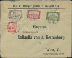 1918.07.09.  3. Súlyfokozatú Légi Levél Bécsbe RepülÅ‘ Posta 4K50f +... - Autres & Non Classés