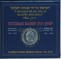 Izrael 1995. 'A Nobel-békedíjjal Elismert Yitzhak Rabin' Cu-Ni Emlékérem Karton... - Ohne Zuordnung